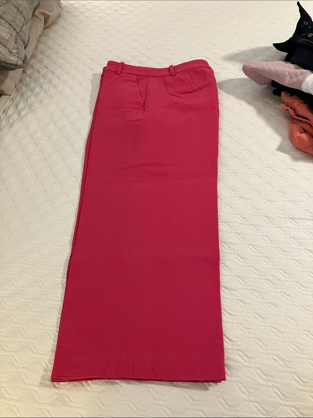 J. Crew Factory Hot Pink wide leg crop